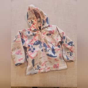 Patagonia Kids Fleece Jacket - Pink and Blue Pattern